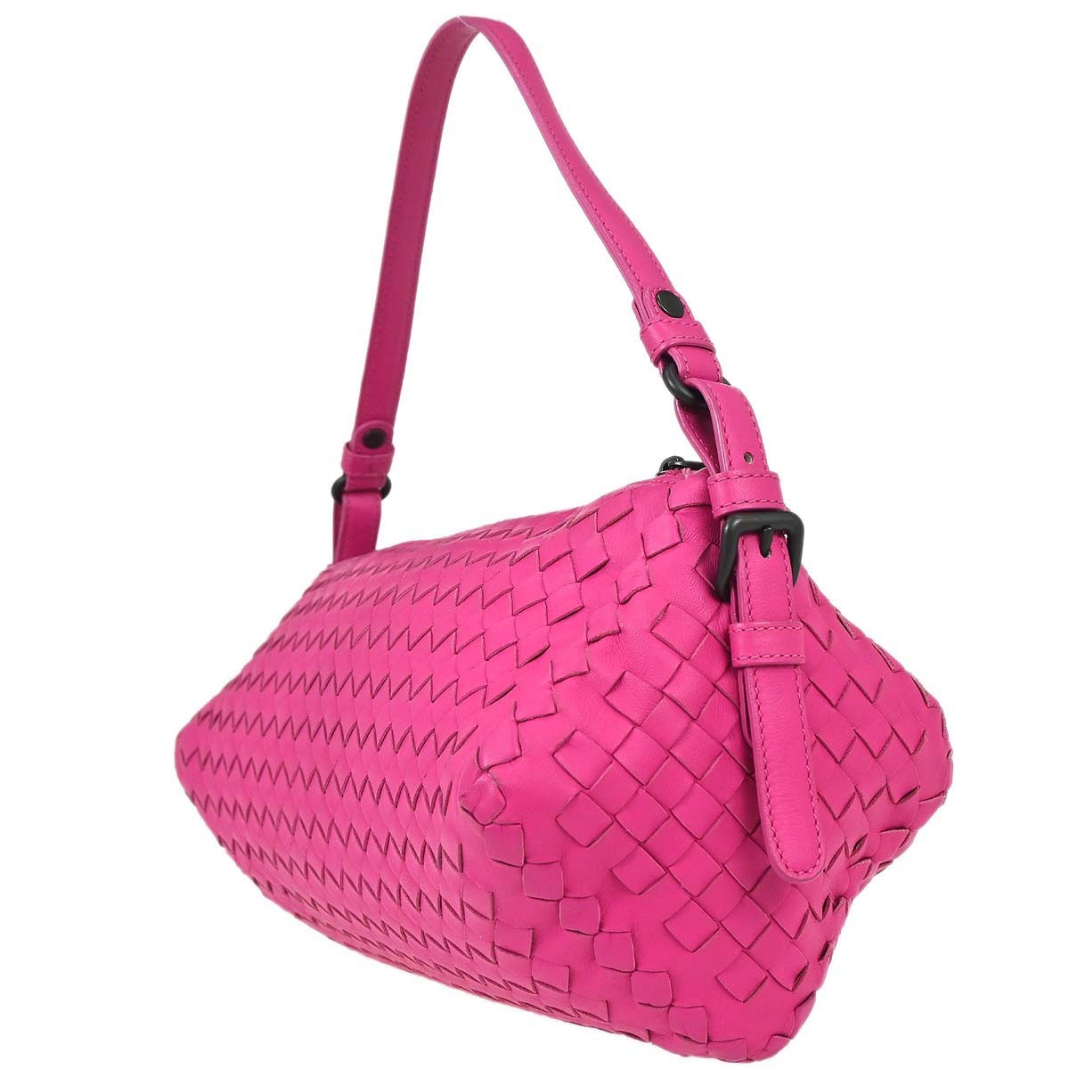 Bottega Veneta Intrecciato Handbag Leather, Pink, Leather, Handbag