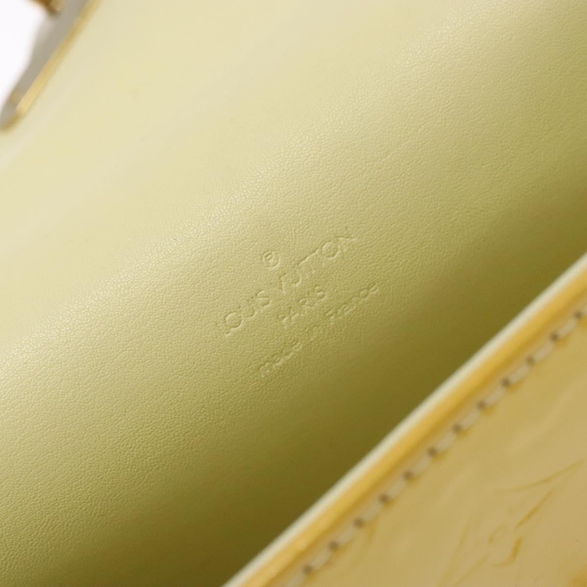 Louis Vuitton Spring Street Handbag Monogram Vernis, YELLOW, PATENT_LEATHER, Handbag