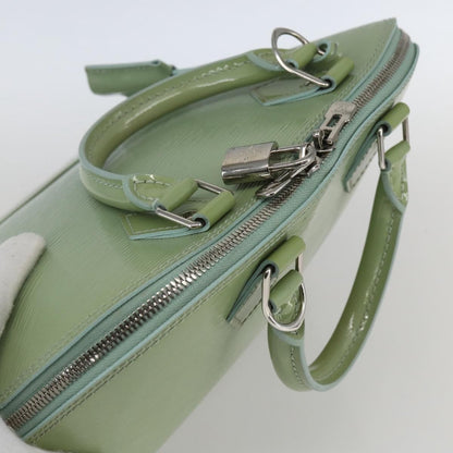 Louis Vuitton Alma Handbag Monogram Vernis, GREEN, PATENT_LEATHER, Handbag