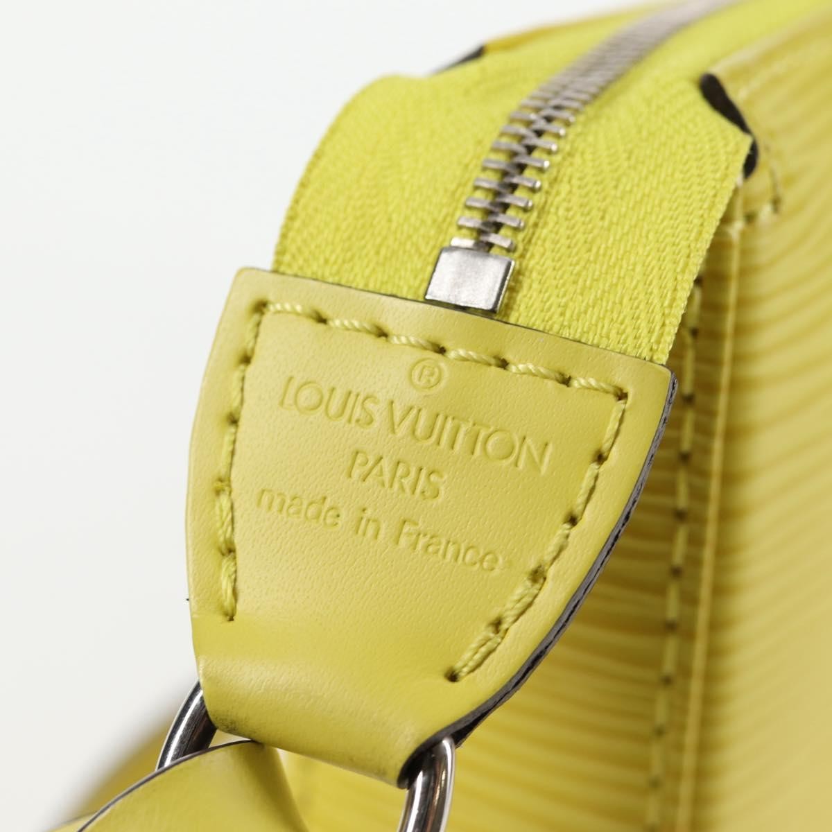 Louis Vuitton Pochette Accessoires NM Epi Leather, YELLOW, LEATHER, Clutche & pouche