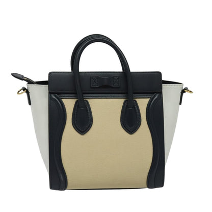 Celine Tricolor Luggage Bag Leather, MULTICOLOUR, LEATHER, Handbag