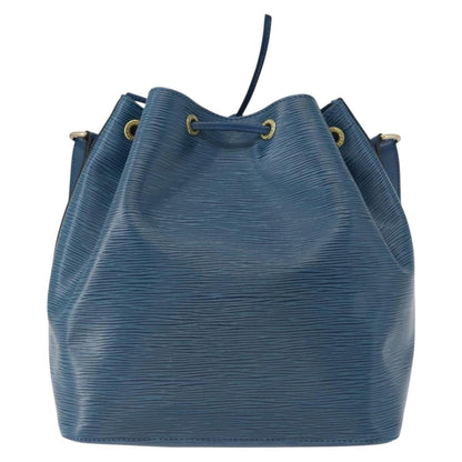 Louis Vuitton Petit Noe Handbag Epi Leather, BLUE, LEATHER, Shoulder bag