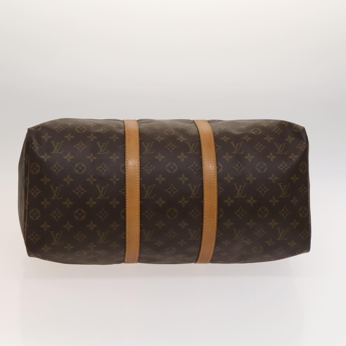 Louis Vuitton Keepall Bag Monogram Canvas, BROWN, CANVAS, Travel bag