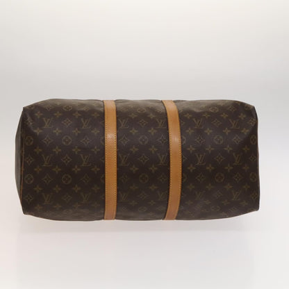 Louis Vuitton Keepall Bag Monogram Canvas, BROWN, CANVAS, Travel bag