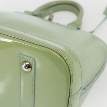 Louis Vuitton Alma Handbag Monogram Vernis, GREEN, PATENT_LEATHER, Handbag