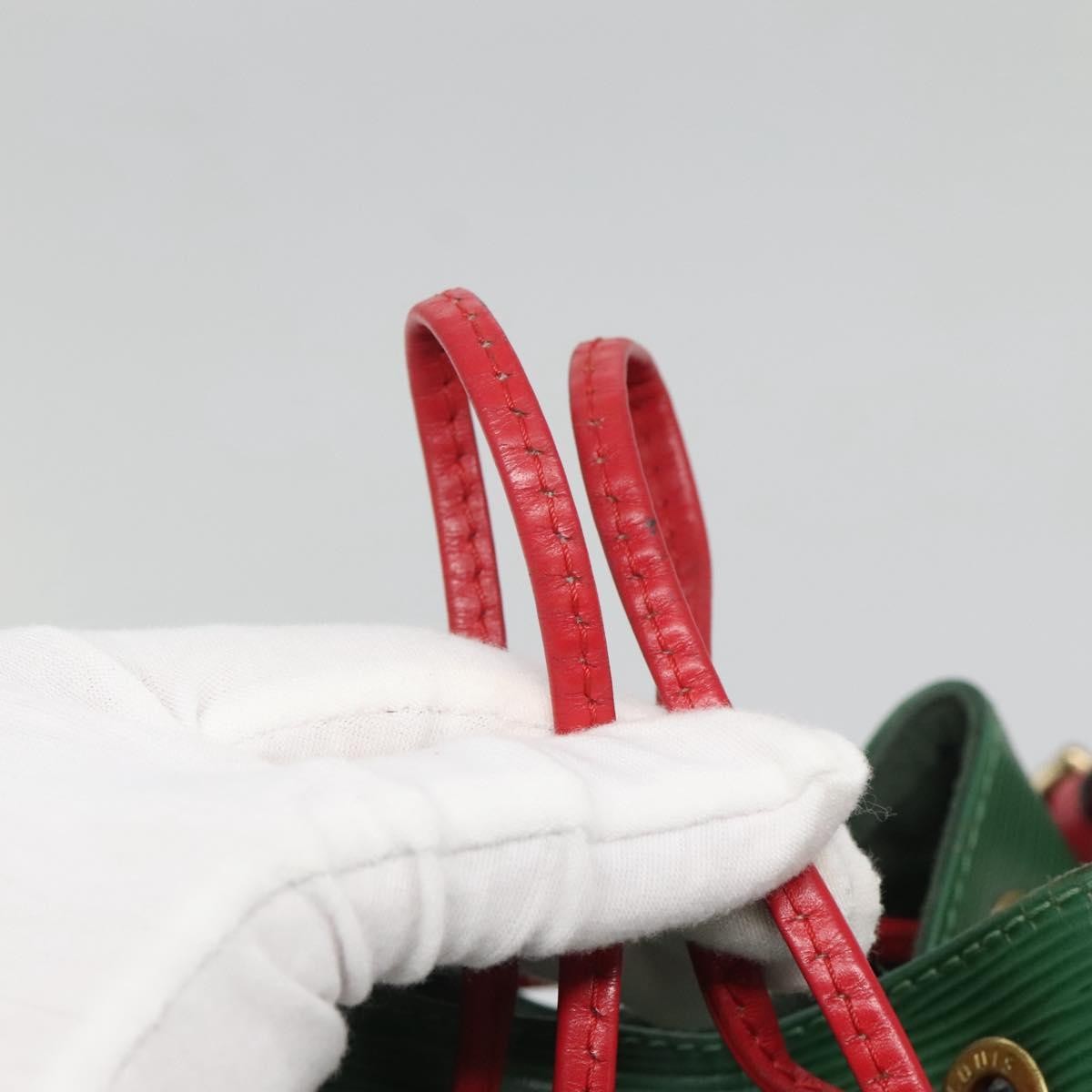 Louis Vuitton Bicolor Petit Noe Handbag Epi Leather, GREEN, EPI_LEATHER, Handbag