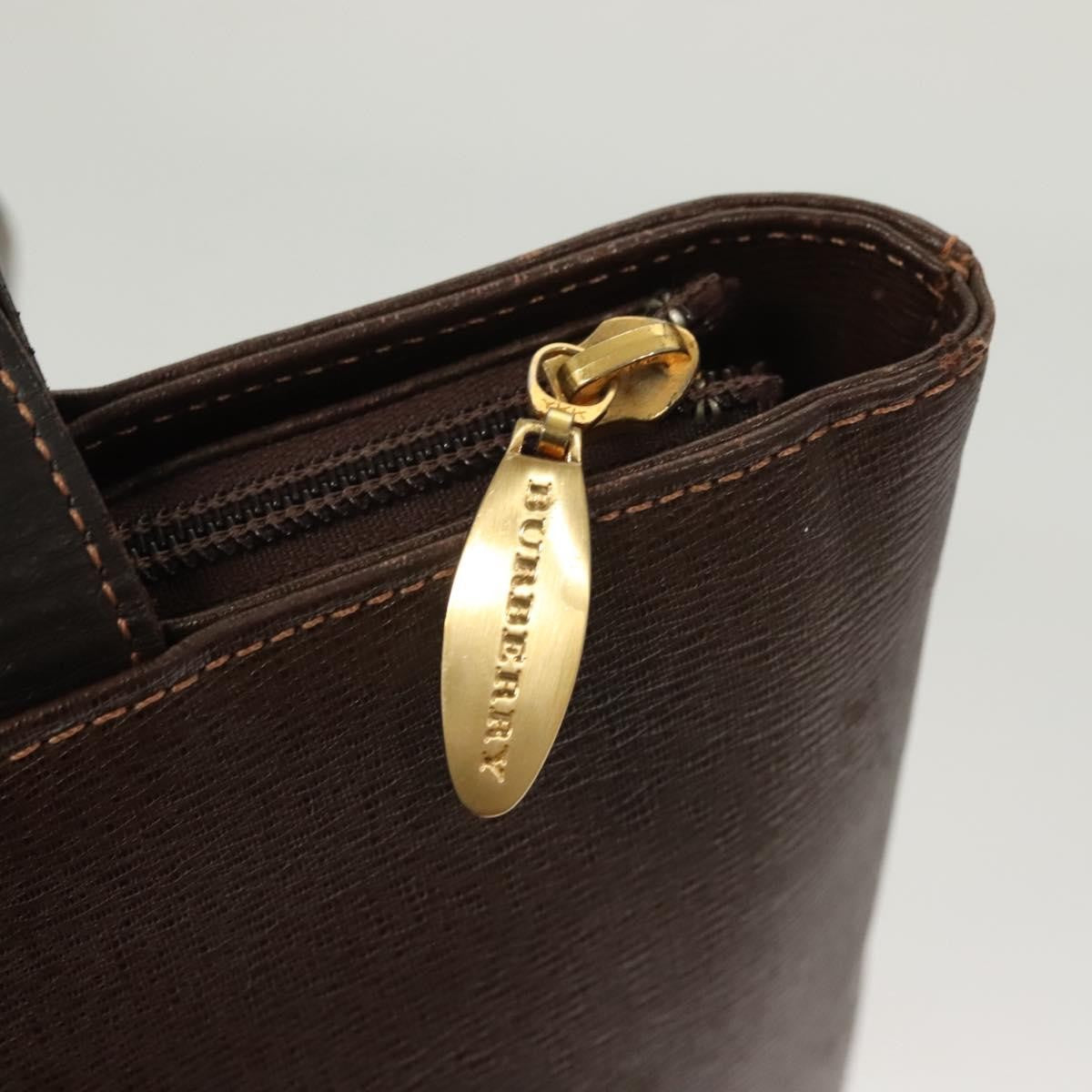 Burberry Handle Tote Leather, BROWN, LEATHER, Tote bag