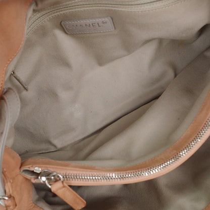 Chanel CC Sea Hit Tote Quilted Iridescent Calfskin, PINK, LEATHER, Tote bag