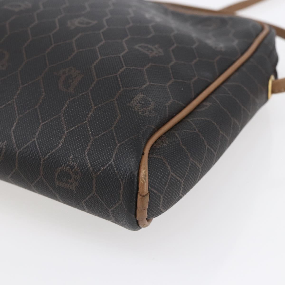 Christian Dior Vintage Honeycomb Shoulder Bag Canvas, BLACK, CANVAS, Shoulder bag