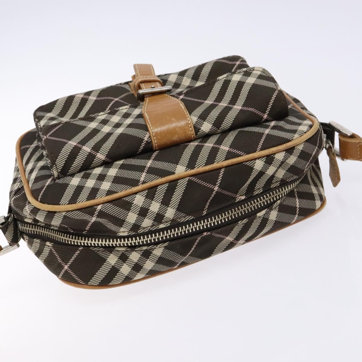 Burberry Nova Check Blue Label Canvas, BROWN, CANVAS, Shoulder bag