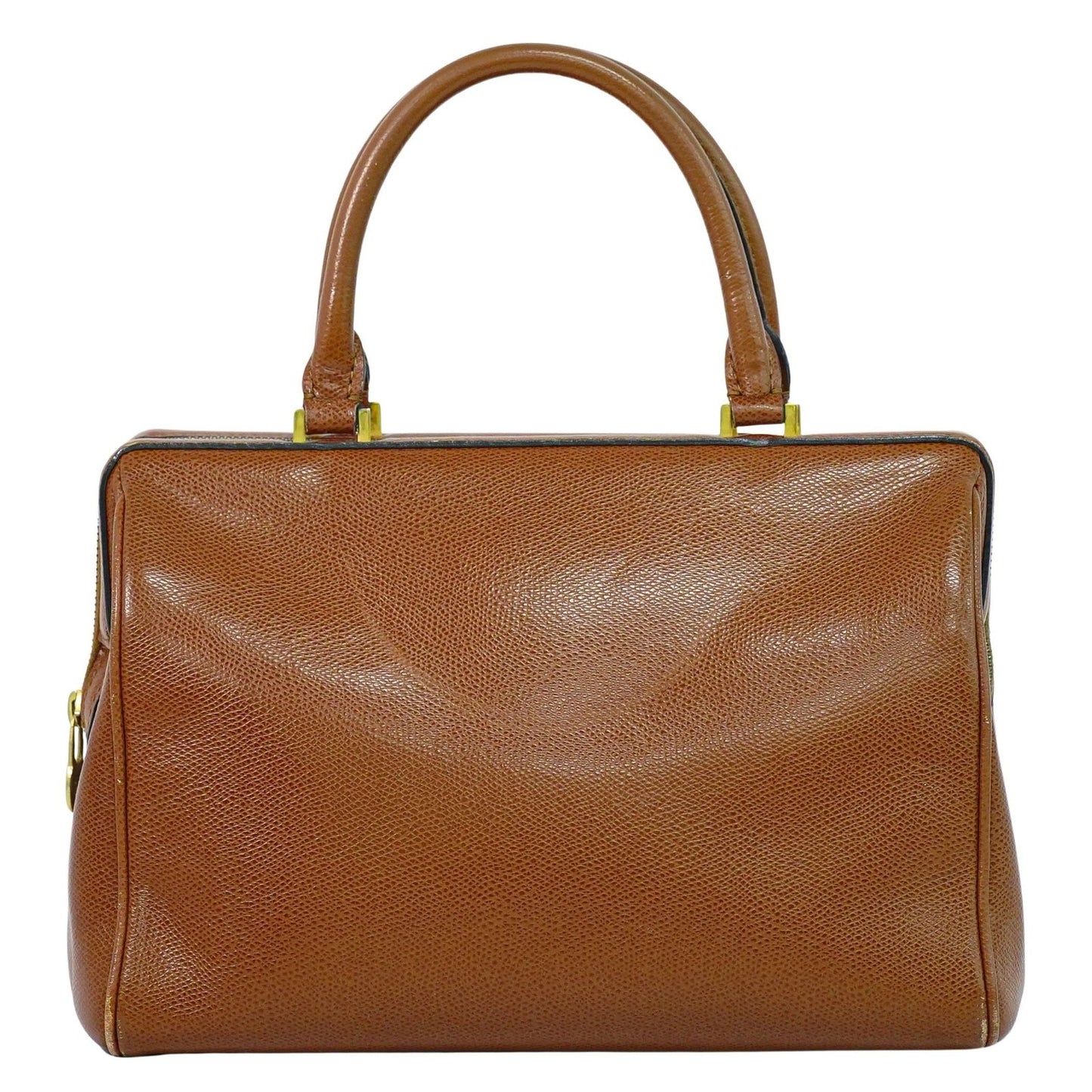 Celine Handbag Leather, BROWN, LEATHER, Handbag