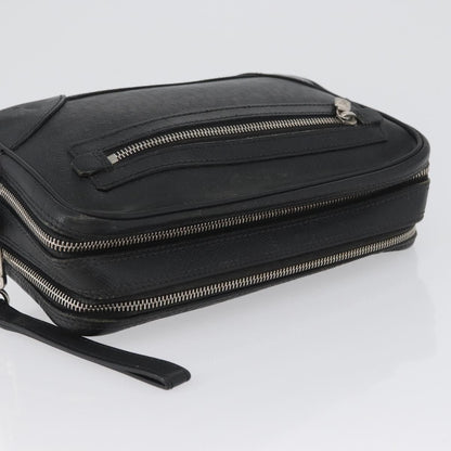 Louis Vuitton Pavel Handbag Taiga Leather, BLACK, LEATHER, Clutche & pouche