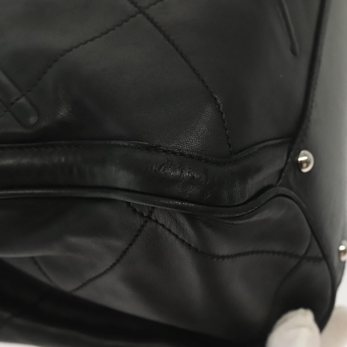 Salvatore Ferragamo Vala Handbag Leather, BLACK, LEATHER, Handbag