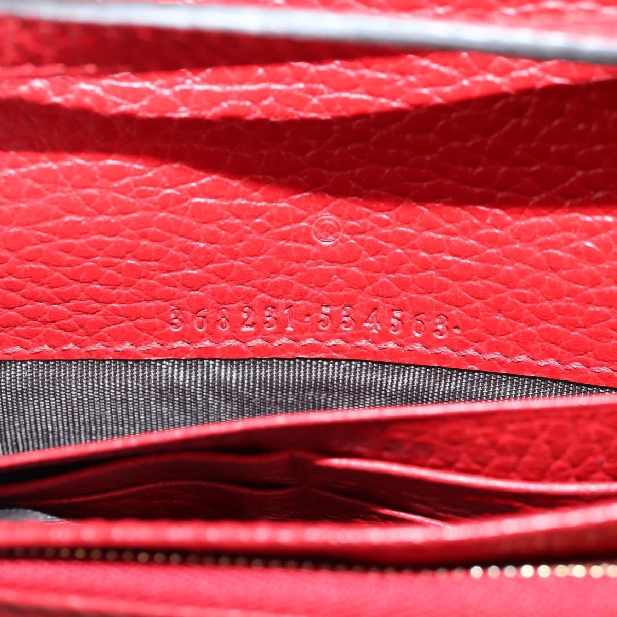 Gucci Wallet on Strap Leather, RED, LEATHER, Wallets