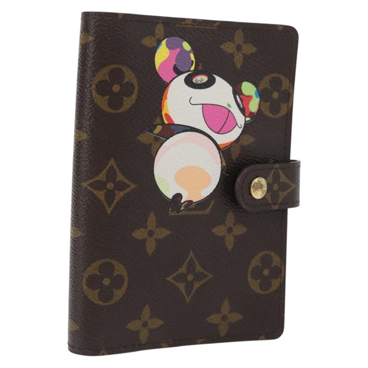 Louis Vuitton Agenda Cover Monogram Panda, Brown, Canvas, Wallet