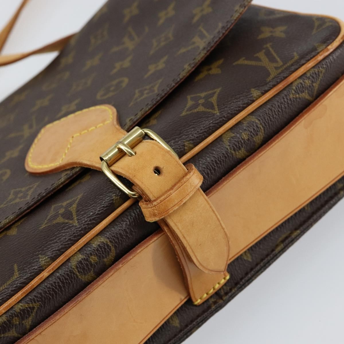 Louis Vuitton Cartouchiere Handbag Monogram Canvas, BROWN, CANVAS, Shoulder bag