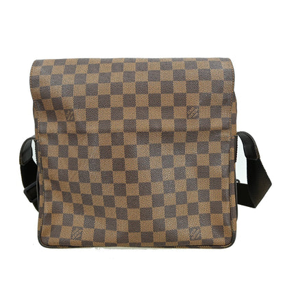 Louis Vuitton Naviglio Handbag Damier, BROWN, CANVAS, Shoulder bag