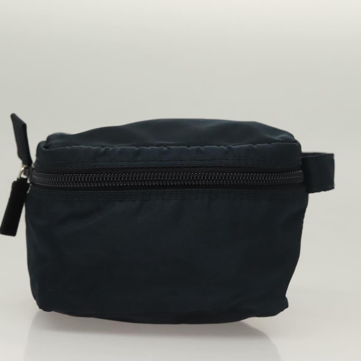 Prada Zip Around Toiletry Bag Tessuto, Navy, Nylon, Clutch
