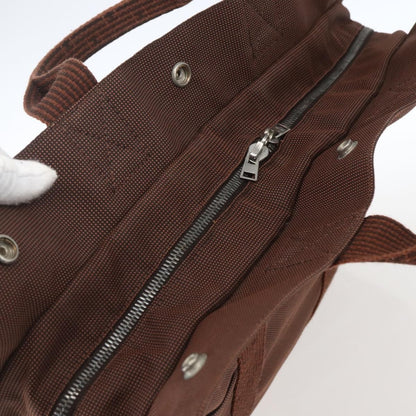 Hermes Fourre-tout Herline Canvas, BROWN, CANVAS, Tote bag