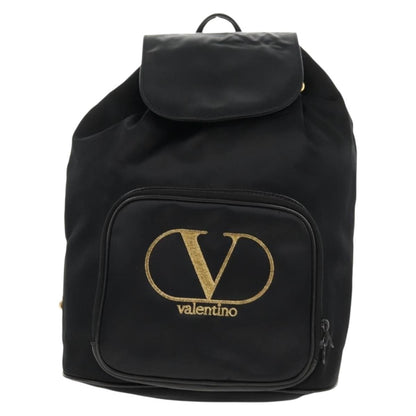 Valentino Garavani Backpack Nylon, Black, Nylon, Backpack