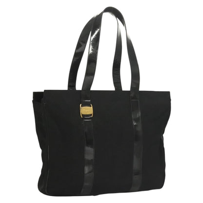 Salvatore Ferragamo Vala tote Nylon, BLACK, NYLON, Tote bag