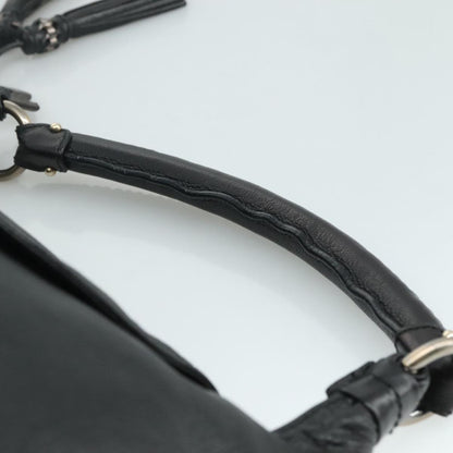 Salvatore Ferragamo Flap Handbag Leather, BLACK, LEATHER, Handbag