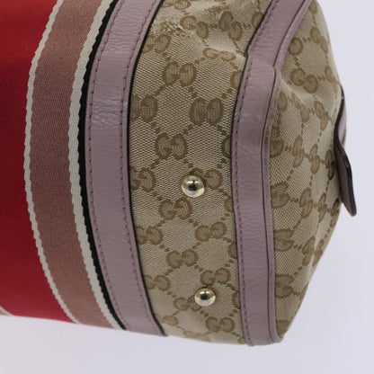 Gucci Vintage Web Boston Bag GG Canvas, BEIGE, CANVAS, Travel bag