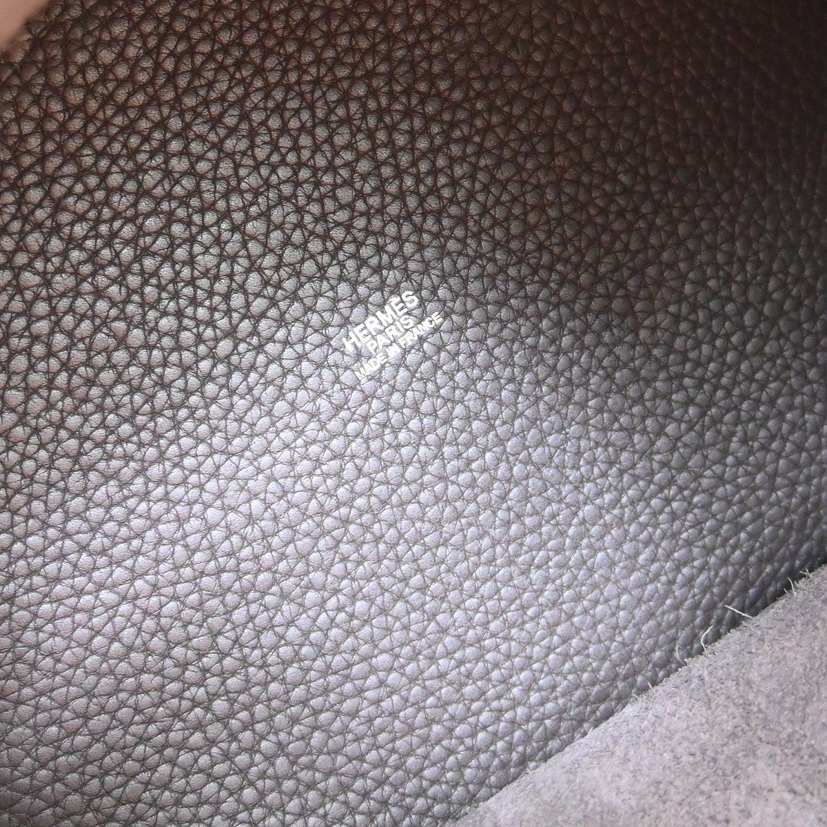 Hermes Picotin Bag Clemence, Brown, Leather, Handbag