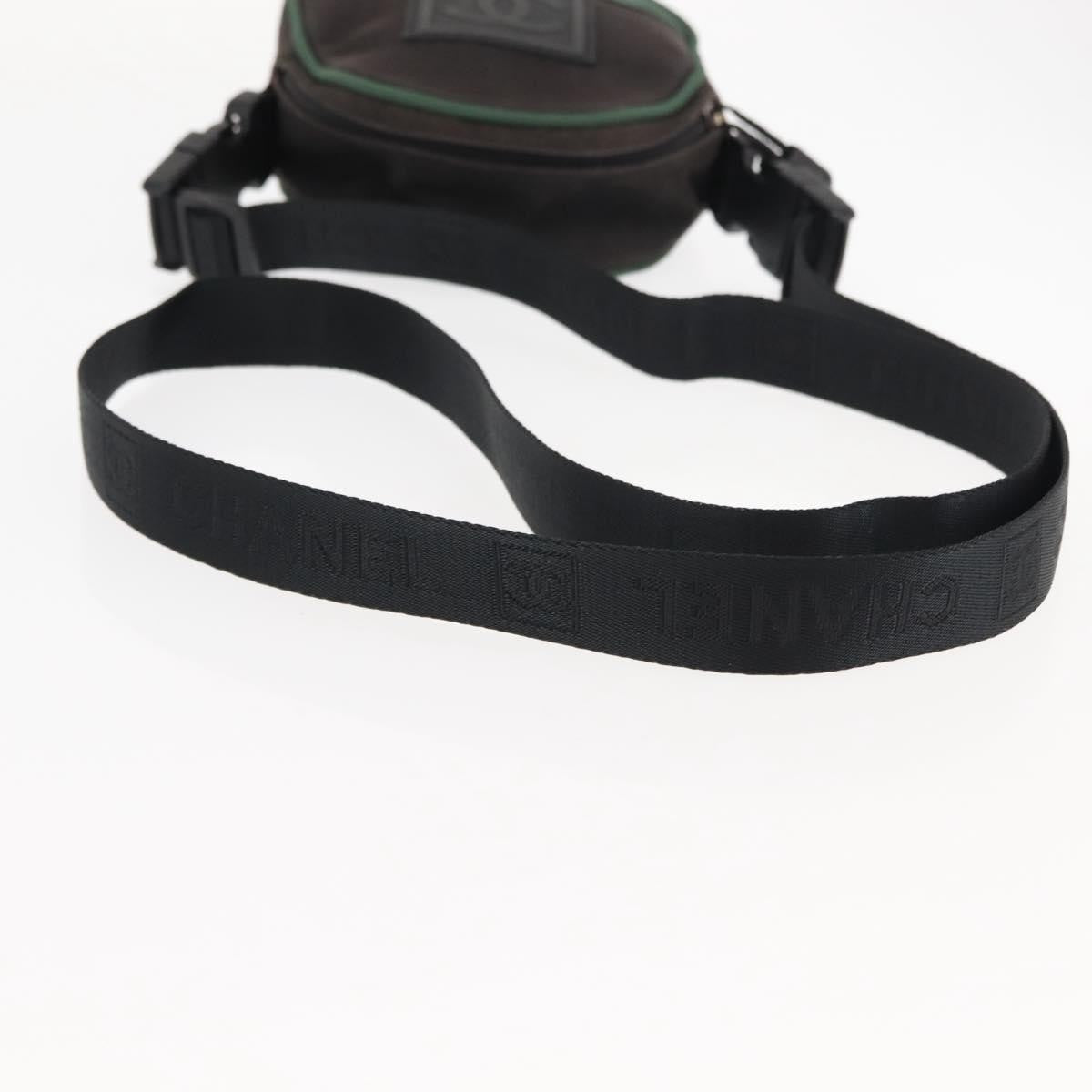 Chanel Sport Line Crossbody Bag Coated Canvas, BLACK, CANVAS, Crossbody bag