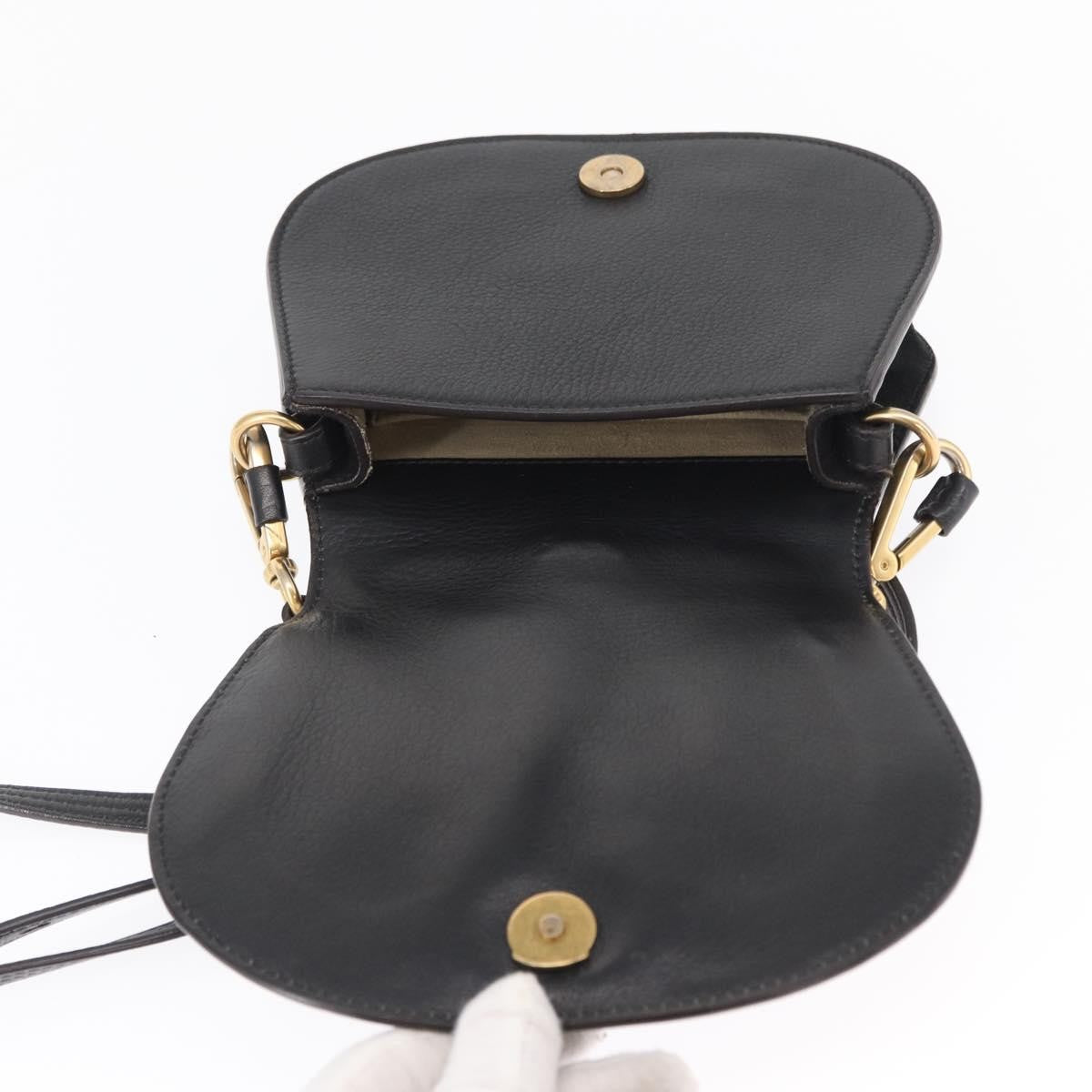 Chloe Nile Crossbody Bag Leather, BLACK, LEATHER, Handbag
