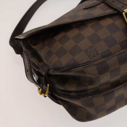 Louis Vuitton Saumur Handbag Damier, BROWN, CANVAS, Handbag