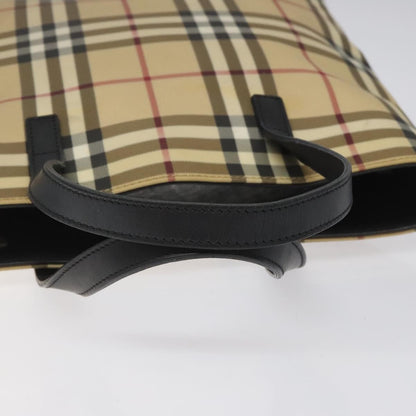 Burberry Top Handle Tote Nova Check Canvas, BEIGE, CANVAS, Tote bag