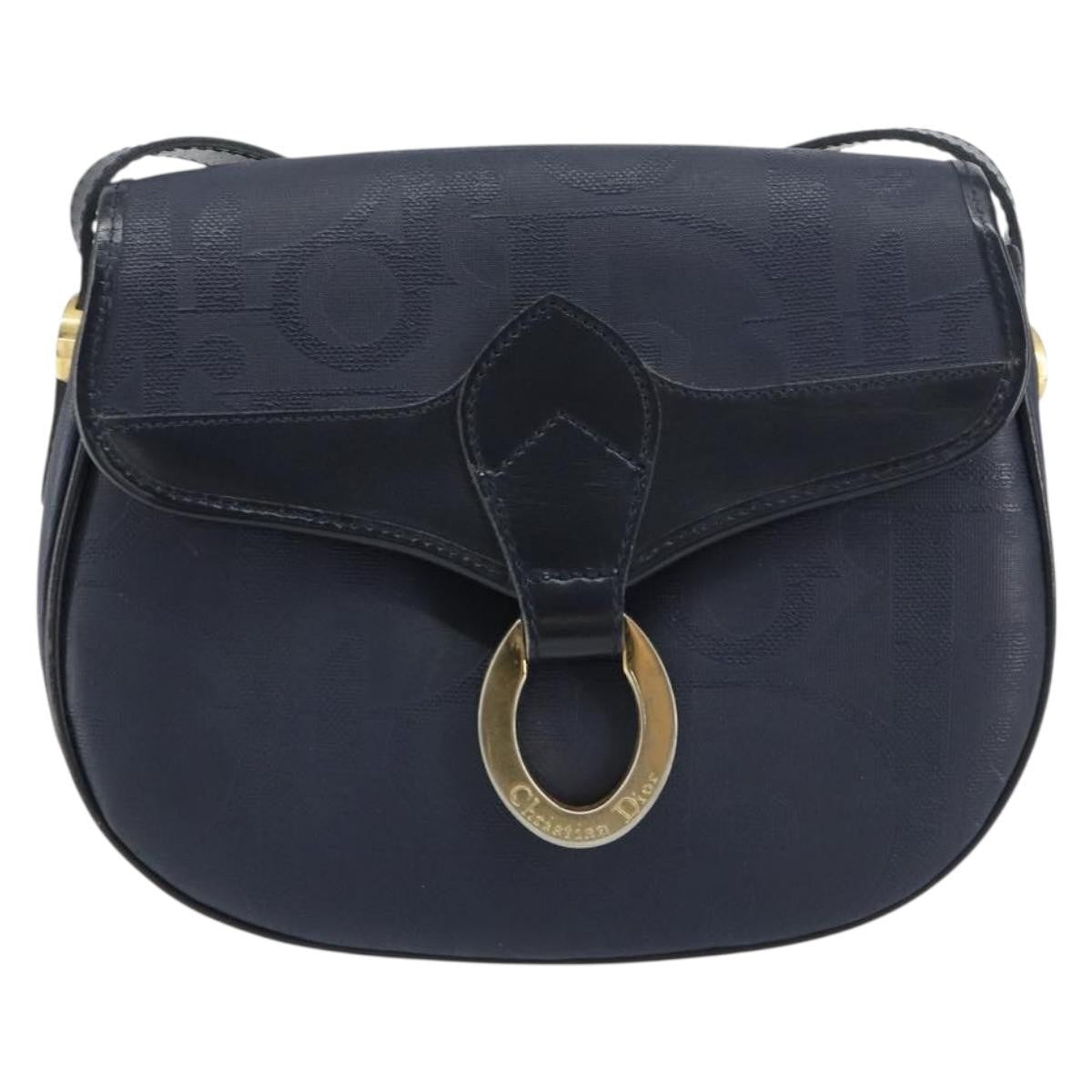 Christian Dior Trotter shoulder bag Canvas, NAVY, CANVAS, Shoulder bag