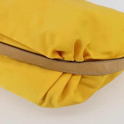 Prada Vintage Shoulder Bag Tessuto, Yellow, Nylon, Shoulder Bag