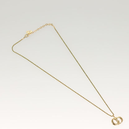 Christian Dior CD Pendant Necklace Metal, GOLD, METAL, Necklace
