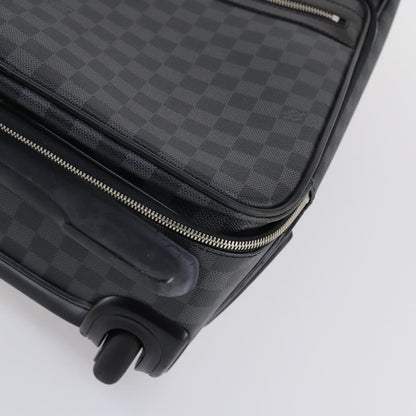 Louis Vuitton Pegase Luggage Damier Graphite, BLACK, CANVAS, Travel bag