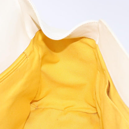 Salvatore Ferragamo Gancini top handle Leather, WHITE, LEATHER, Tote bag