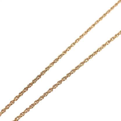 Christian Dior CD Round Pendant Necklace Metal and Crystals, GOLD, METAL, Necklace