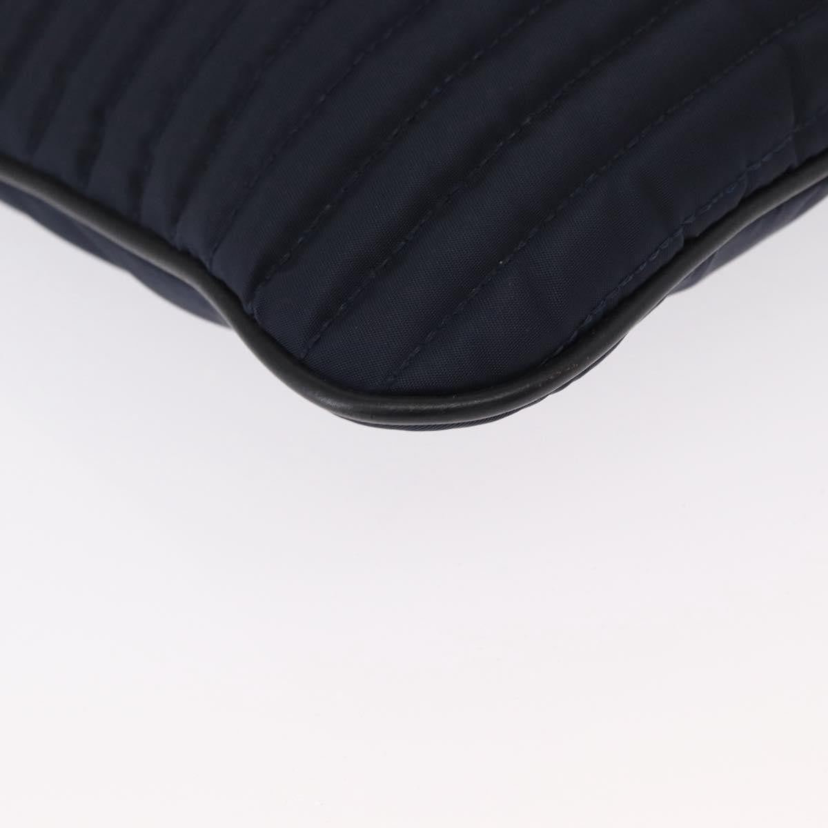 Versace Vintage Shoulder Bag Nylon, Navy, Nylon, Shoulder Bag