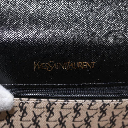 Saint Laurent Vintage Pouch Leather, BLACK, LEATHER, Clutche & pouche