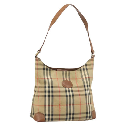 Burberry Nova check Shoulder bag Canvas and Leather, BEIGE, CANVAS, Shoulder bag