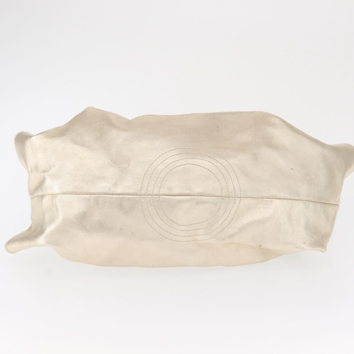 Loewe Aire Shoulder Bag Leather, GOLD, LEATHER, Shoulder bag