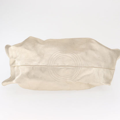 Loewe Aire Shoulder Bag Leather, GOLD, LEATHER, Shoulder bag