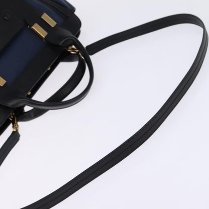 Chloe Alice Satchel Leather, NAVY, LEATHER, Handbag