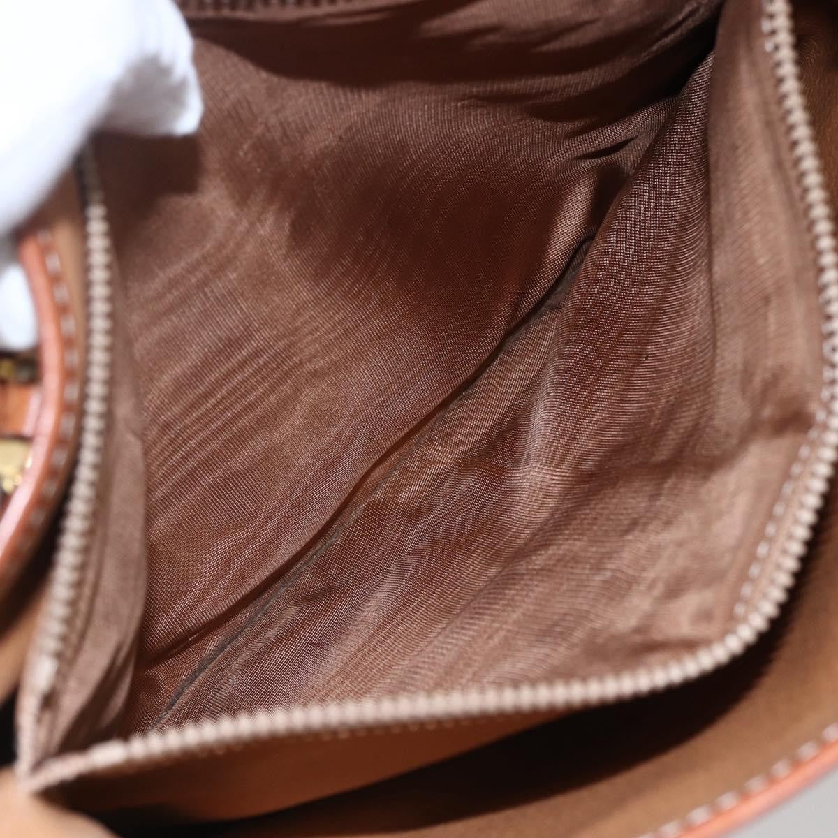 Celine Vintage Macadam Tote bag Canvas and Leather, BEIGE, CANVAS, Tote bag