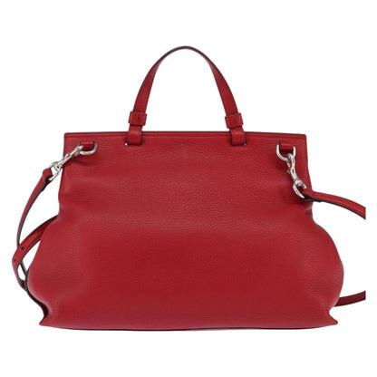 Gucci Bamboo Daily Top Handle Bag Leather, RED, LEATHER, Handbag