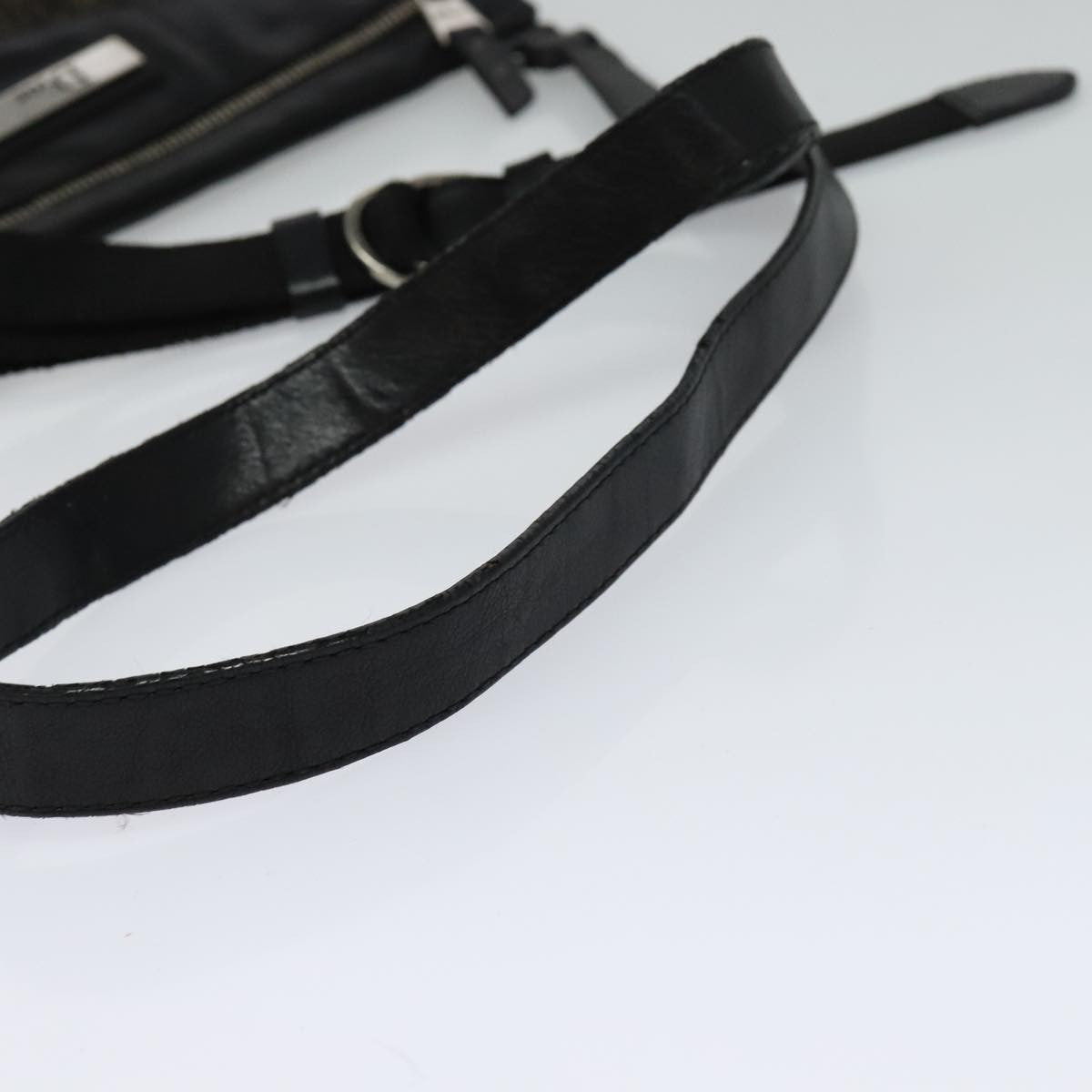 Christian Dior Vintage Trotter Shoulder Bag Canvas, BLACK, CANVAS, Shoulder bag