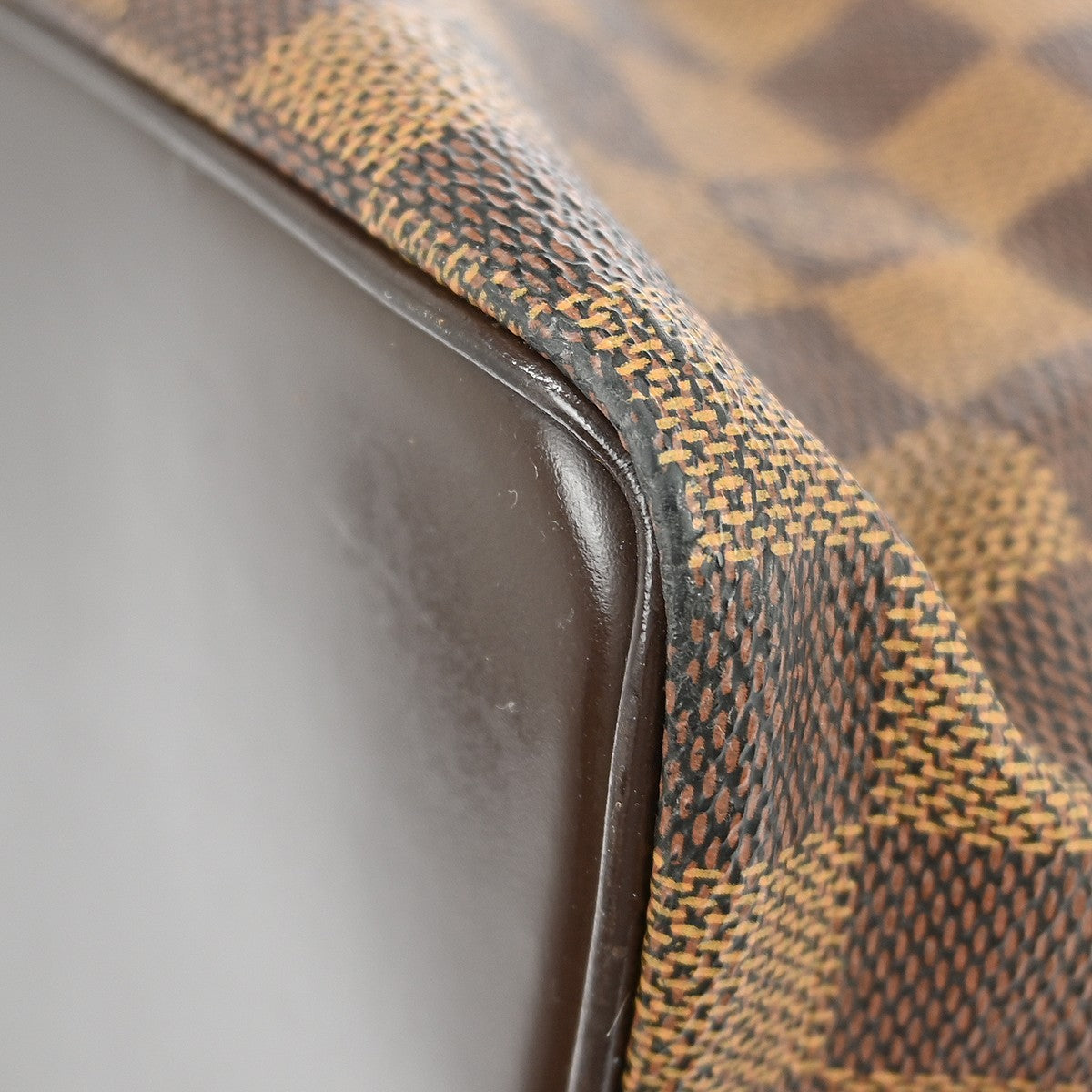 Louis Vuitton Chelsea Handbag Damier, Brown, Canvas, Tote Bag
