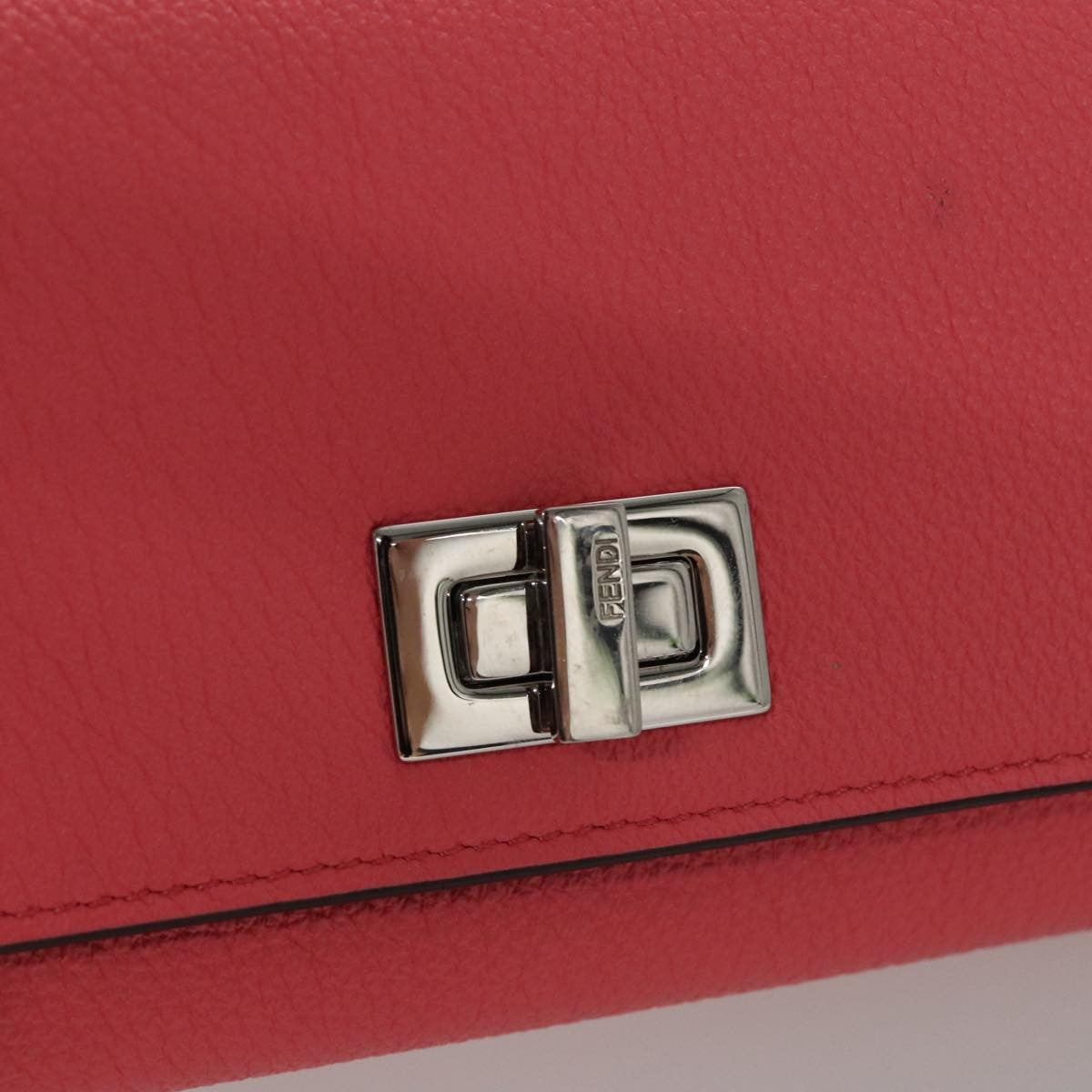 Fendi Peekaboo Wallet Leather, PINK, LEATHER, Wallets