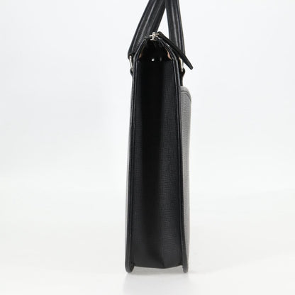 Burberry BUSINESS BAG BLACK LEATHER, BLACK, LEATHER, Briefcase